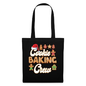 Cookie Baking Crew Cuisson de Noël - Sac en tissu - noir - Devant