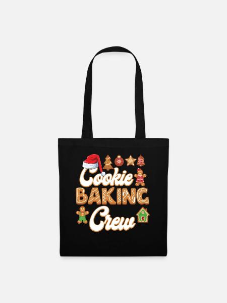 Cookie Baking Crew Christmas Baking - Stoffbeutel - Schwarz