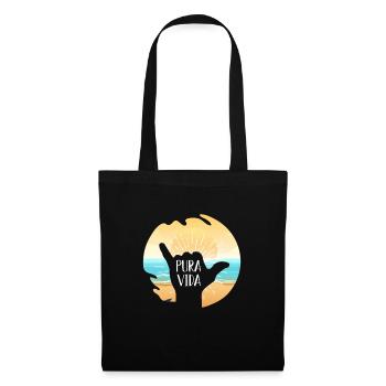 Surf Surfer Sea Surfboard Surfergirl Cadeau - Sac en tissu - noir - Devant