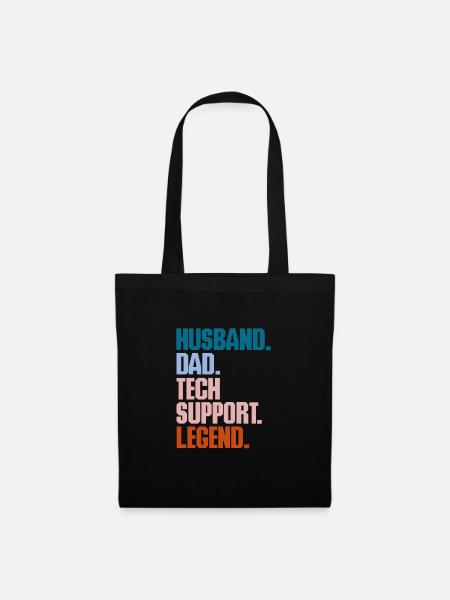 Technischer Support Computer It Admin Geschenk - Stoffbeutel - Schwarz