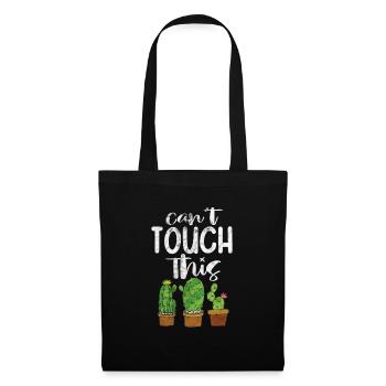 Cactus - Sac en tissu - noir - Devant
