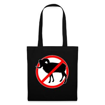 Goats or mouflons prohibited - goat - Tote Bag - black - Front