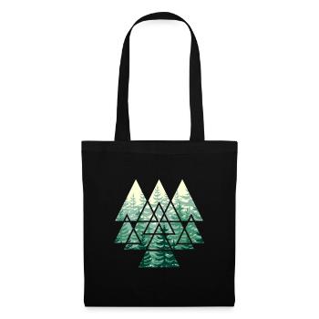 Forest Nature Trees Landscape Outdoor Gift - Tote Bag - black - Front