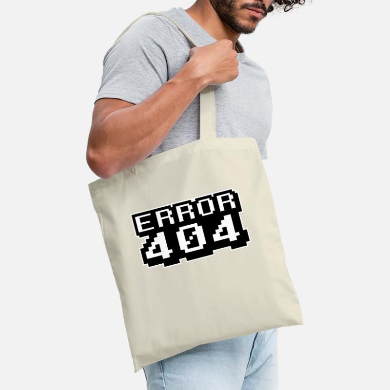 Computer programmierer Internet - Fehler 404 Stoffbeutel