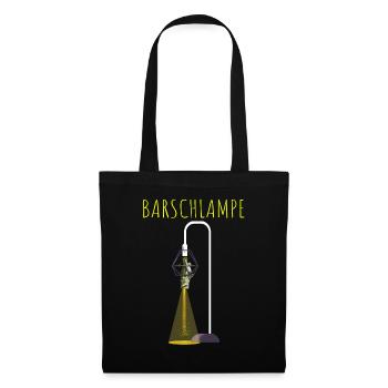 Barsch lustiges Angler Wortspiel Barschlampe - Stoffbeutel - Schwarz - Vorne