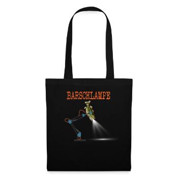 Barsch lustiges Angler Wortspiel Barschlampe - Stoffbeutel - Schwarz - Vorne