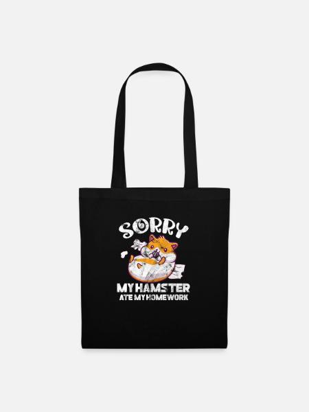 Hamster - Stoffbeutel - Schwarz