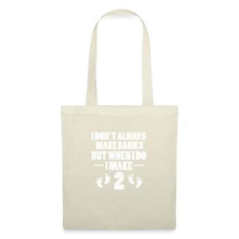 Jumeaux - Sac en tissu - nature - Devant