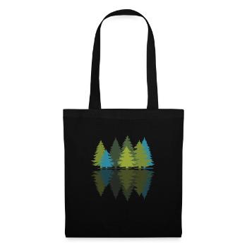 Forest Nature Trees Landscape Outdoor Gift - Tote Bag - black - Front