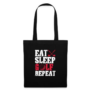 Golf Golfer Golf Club Golf Ball Cadeau - Sac en tissu - noir - Devant