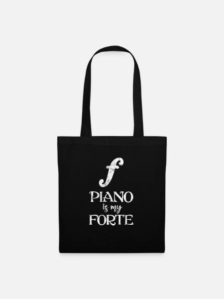 Pianist - Stoffbeutel - Schwarz