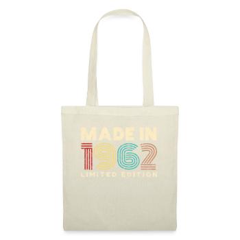Made in vintage 1962 birthday gift 60 years - Tote Bag - nature - Front