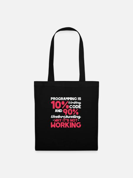 Software Developer Programmer Software - Tote Bag - black
