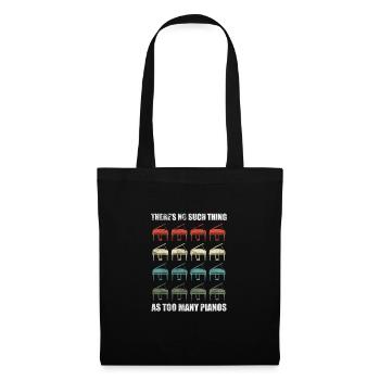 Pianiste - Sac en tissu - noir - Devant