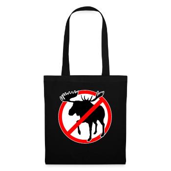 no moose allowed. Moose forbidden - Tote Bag - black - Front