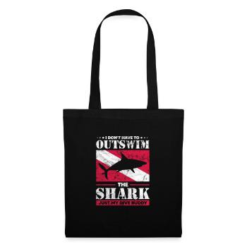 Shark Sharks Shark Fin Shark Sea Gift - Tote Bag - black - Front
