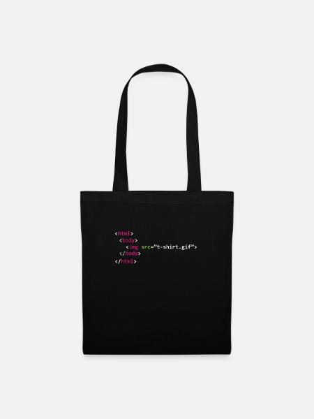 Programmeur - Sac en tissu - noir