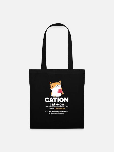 Chimie Chat - Sac en tissu - noir