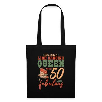 This Line Dancing Queen Makes 50 Look Fabulous - Stoffbeutel - Schwarz - Vorne