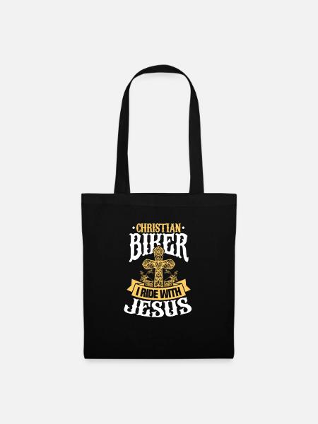 Biker Jesus - Tote Bag - black