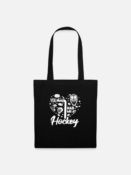 Eishockey - Stoffbeutel - Schwarz