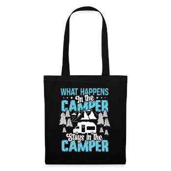 What Happens in the Camper stays in the Camper - Tote Bag - black - Front