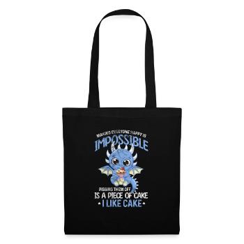 Dragon Dragon Mythical Creature Fantasy Gift - Tote Bag - black - Front
