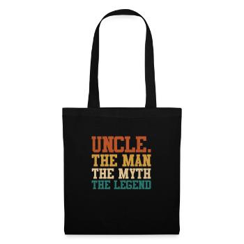 Oncle - Sac en tissu - noir - Devant
