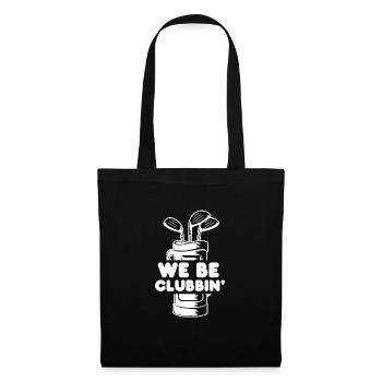 Golf Golfer Golf Club Golf Ball Cadeau - Sac en tissu - noir - Devant