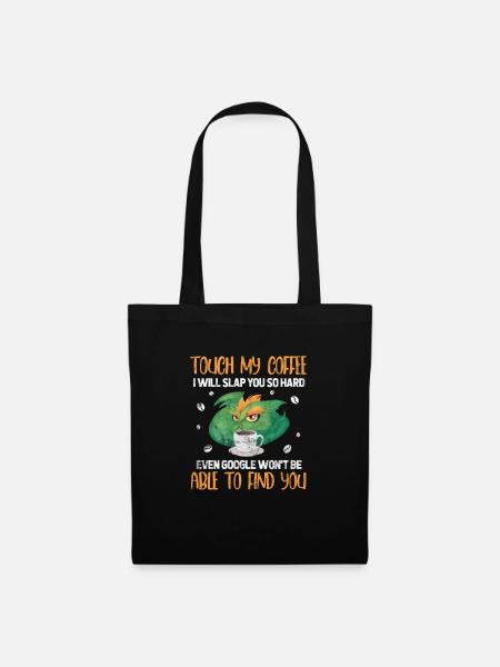 Dragon Café Dragon Caféine Dragon Cadeau - Sac en tissu - noir