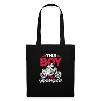 Bikers Young Bike Moto MotoCycliste Cadeau - Sac en tissu - noir - Devant