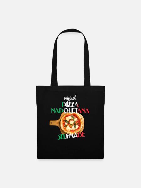 bester Pizzabäcker Homemade Original Pizza Neapel - Stoffbeutel - Schwarz