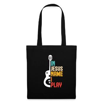 Guitare Jesus - Sac en tissu - noir - Devant