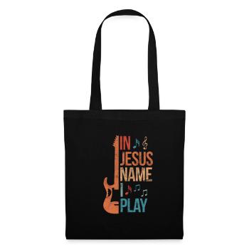 Guitar Jesus Christ Guitarist God Gift - Tote Bag - black - Front