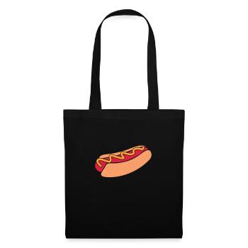 Hot-dog - Sac en tissu - noir - Devant