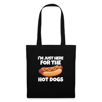 Hot-dog - Sac en tissu - noir - Devant