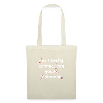 Professeur de grammaire - Sac en tissu - nature - Devant