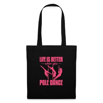Pole Dance Fitness Pole Dance Pole Dance Gift - Tote Bag - black - Front