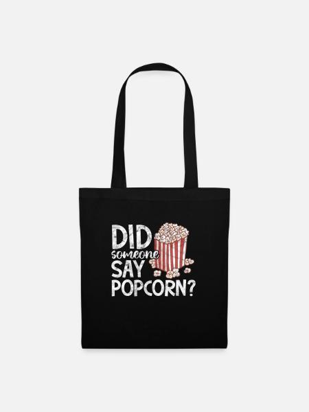 Popcorn - Stoffbeutel - Schwarz