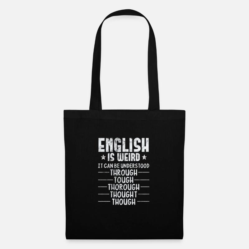 Grammatik Lehrer Englisch - Stoffbeutel - Schwarz