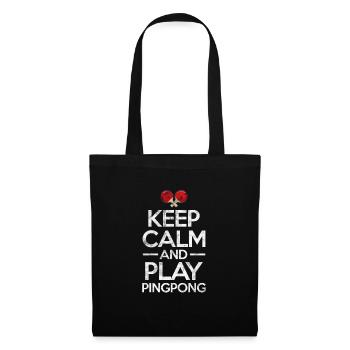 Ping-Pong Table Tennis - Sac en tissu - noir - Devant
