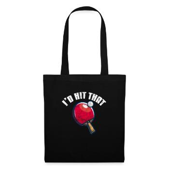 Ping-Pong Table Tennis - Sac en tissu - noir - Devant
