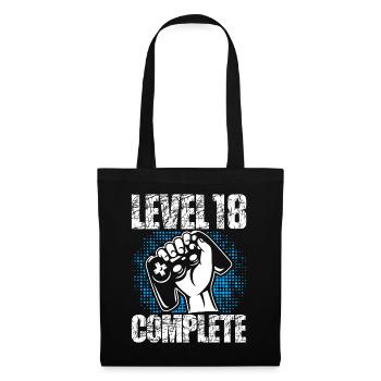 Level 18 Complete Birthday Gift 18 years - Tote Bag - black - Front
