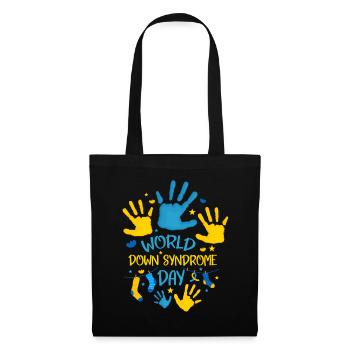 World Down Syndrome Day Hand Print - Tote Bag - black - Front