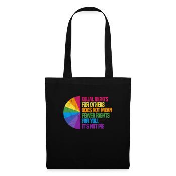 Droits de l’homme Anti-Racisme Tolérance Cadeau - Sac en tissu - noir - Devant