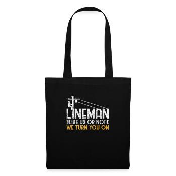 Monteur - Sac en tissu - noir - Devant