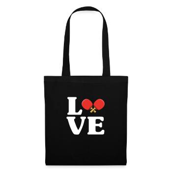 Ping-Pong Tennis de table Ping Pong Ping Pong Cadeau - Sac en tissu - noir - Devant