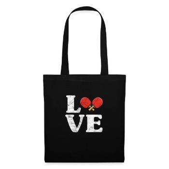 Ping-Pong Table Tennis - Sac en tissu - noir - Devant