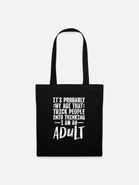 Of age - Tote Bag - black