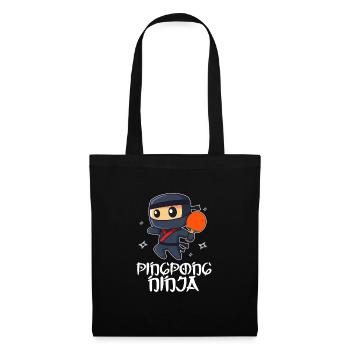 Ping-Pong Ninja Table Tennis Ping-pong Gift - Tote Bag - black - Front